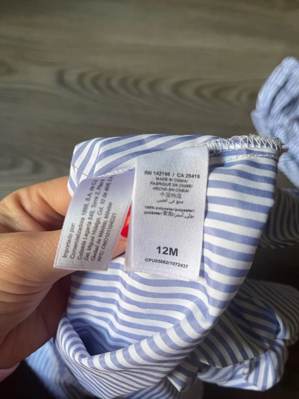Habitual Girls 2-Piece Striped Dress & Bloomers Set Seersucker Coast Size 12 M